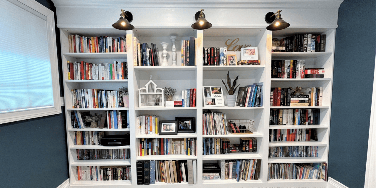 Ikea Billy Bookcase Library Wall, How To Decorate Billy Bookcase